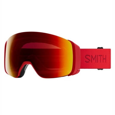 SMITH OPTICS MAG 4D Ski- Snowboardbrille Black - Everyday Red Mirror